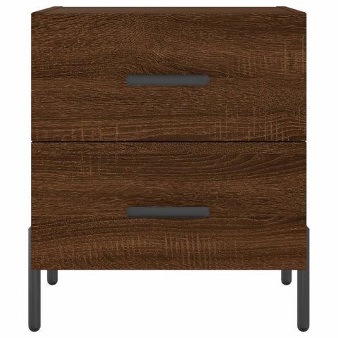 vidaXL Bedside Cabinets 2 pcs Brown Oak 40x35x47.5 cm Engineered Wood
