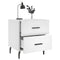 vidaXL Bedside Cabinet White 40x35x47.5 cm Engineered Wood