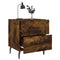 vidaXL Bedside Cabinet Smoked Oak 40x35x47.5 cm Engineered Wood