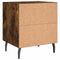 vidaXL Bedside Cabinet Smoked Oak 40x35x47.5 cm Engineered Wood