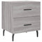 vidaXL Bedside Cabinet Grey Sonoma 40x35x47.5 cm Engineered Wood