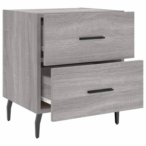 vidaXL Bedside Cabinet Grey Sonoma 40x35x47.5 cm Engineered Wood