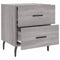 vidaXL Bedside Cabinet Grey Sonoma 40x35x47.5 cm Engineered Wood