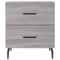 vidaXL Bedside Cabinet Grey Sonoma 40x35x47.5 cm Engineered Wood