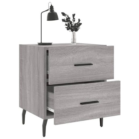 vidaXL Bedside Cabinets 2 pcs Grey Sonoma 40x35x47.5 cm Engineered Wood