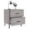 vidaXL Bedside Cabinets 2 pcs Grey Sonoma 40x35x47.5 cm Engineered Wood
