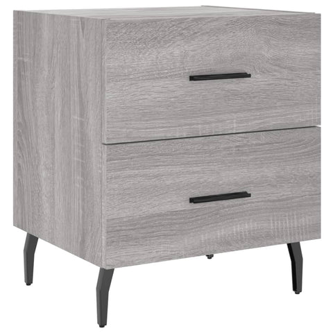vidaXL Bedside Cabinets 2 pcs Grey Sonoma 40x35x47.5 cm Engineered Wood