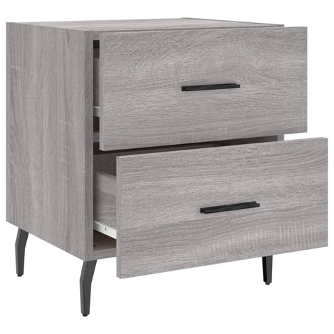 vidaXL Bedside Cabinets 2 pcs Grey Sonoma 40x35x47.5 cm Engineered Wood