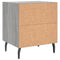 vidaXL Bedside Cabinets 2 pcs Grey Sonoma 40x35x47.5 cm Engineered Wood