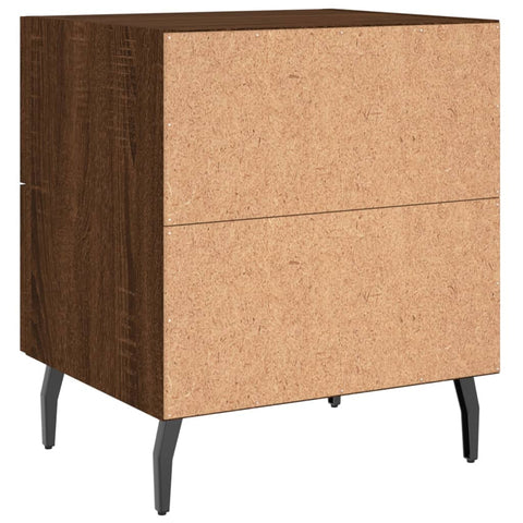 vidaXL Bedside Cabinets 2 pcs Brown Oak 40x35x47.5 cm Engineered Wood