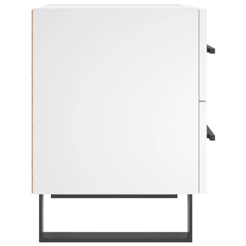 vidaXL Bedside Cabinet White 40x35x47.5 cm Engineered Wood