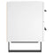 vidaXL Bedside Cabinet White 40x35x47.5 cm Engineered Wood