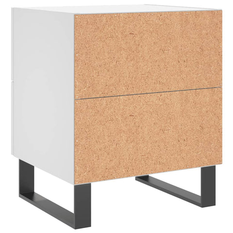 vidaXL Bedside Cabinets 2 pcs White 40x35x47.5 cm Engineered Wood