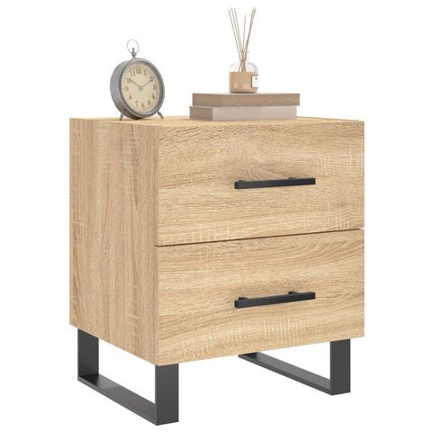 vidaXL Bedside Cabinets 2 pcs Sonoma Oak 40x35x47.5 cm Engineered Wood