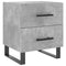 vidaXL Bedside Cabinet Concrete Grey 40x35x47.5 cm Engineered Wood