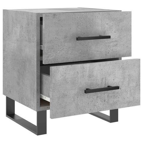 vidaXL Bedside Cabinet Concrete Grey 40x35x47.5 cm Engineered Wood