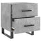 vidaXL Bedside Cabinet Concrete Grey 40x35x47.5 cm Engineered Wood