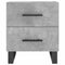 vidaXL Bedside Cabinet Concrete Grey 40x35x47.5 cm Engineered Wood