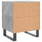 vidaXL Bedside Cabinet Concrete Grey 40x35x47.5 cm Engineered Wood