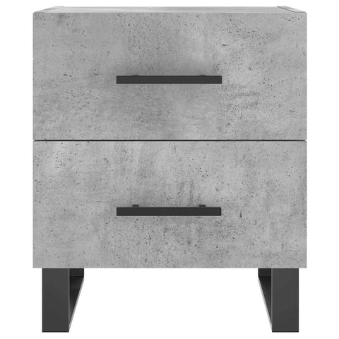 vidaXL Bedside Cabinets 2 pcs Concrete Grey 40x35x47.5 cm Engineered Wood