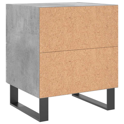 vidaXL Bedside Cabinets 2 pcs Concrete Grey 40x35x47.5 cm Engineered Wood