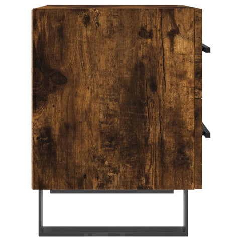vidaXL Bedside Cabinets 2 pcs Smoked Oak 40x35x47.5 cm Engineered Wood