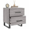 vidaXL Bedside Cabinet Grey Sonoma 40x35x47.5 cm Engineered Wood