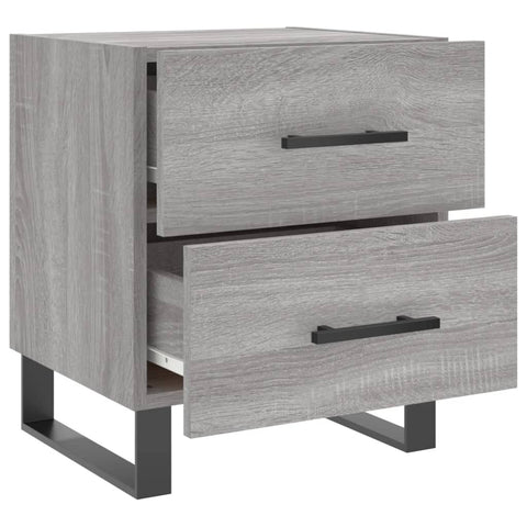 vidaXL Bedside Cabinet Grey Sonoma 40x35x47.5 cm Engineered Wood