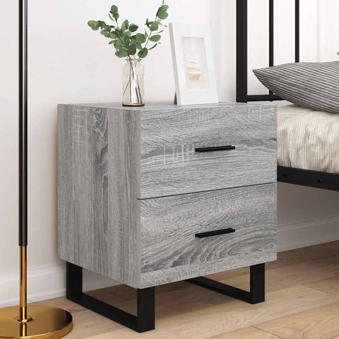 vidaXL Bedside Cabinets 2 pcs Grey Sonoma 40x35x47.5 cm Engineered Wood