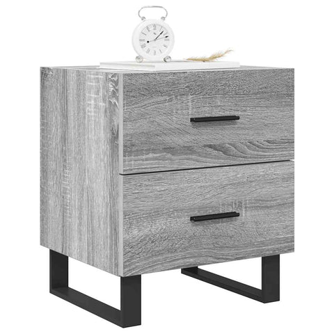 vidaXL Bedside Cabinets 2 pcs Grey Sonoma 40x35x47.5 cm Engineered Wood