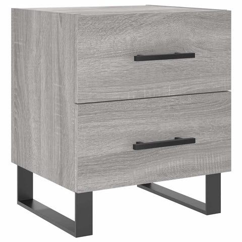 vidaXL Bedside Cabinets 2 pcs Grey Sonoma 40x35x47.5 cm Engineered Wood