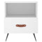 vidaXL Bedside Cabinet White 40x35x47.5 cm Engineered Wood