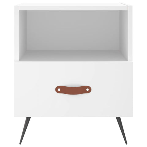 vidaXL Bedside Cabinets 2 pcs White 40x35x47.5 cm Engineered Wood