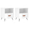vidaXL Bedside Cabinets 2 pcs High Gloss White 40x35x47.5 cm Engineered Wood