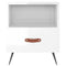 vidaXL Bedside Cabinets 2 pcs High Gloss White 40x35x47.5 cm Engineered Wood