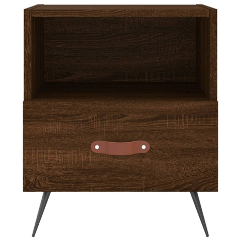 vidaXL Bedside Cabinets 2 pcs Brown Oak 40x35x47.5 cm Engineered Wood