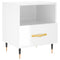 vidaXL Bedside Cabinet High Gloss White 40x35x47.5 cm Engineered Wood