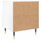 vidaXL Bedside Cabinet High Gloss White 40x35x47.5 cm Engineered Wood