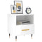 vidaXL Bedside Cabinet High Gloss White 40x35x47.5 cm Engineered Wood