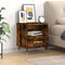 vidaXL Bedside Cabinet Smoked Oak 40x35x47.5 cm Engineered Wood