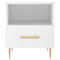 vidaXL Bedside Cabinet White 40x35x47.5 cm Engineered Wood