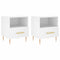 vidaXL Bedside Cabinets 2 pcs White 40x35x47.5 cm Engineered Wood