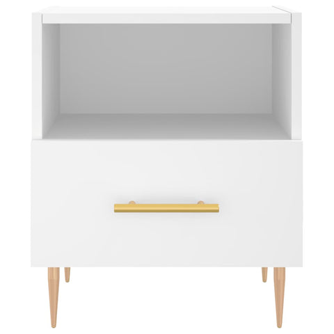 vidaXL Bedside Cabinets 2 pcs White 40x35x47.5 cm Engineered Wood