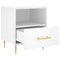 vidaXL Bedside Cabinets 2 pcs White 40x35x47.5 cm Engineered Wood