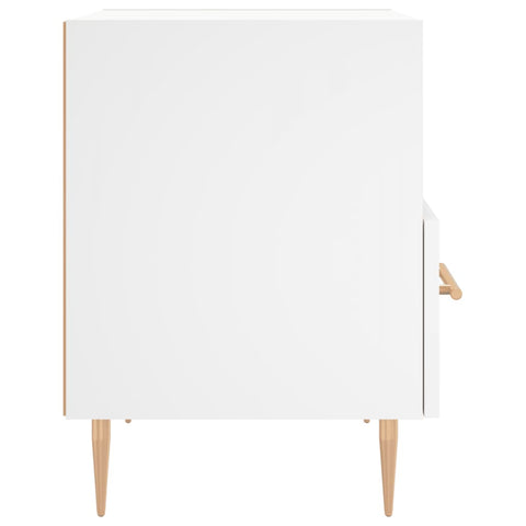 vidaXL Bedside Cabinets 2 pcs White 40x35x47.5 cm Engineered Wood
