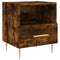 vidaXL Bedside Cabinet Smoked Oak 40x35x47.5 cm Engineered Wood