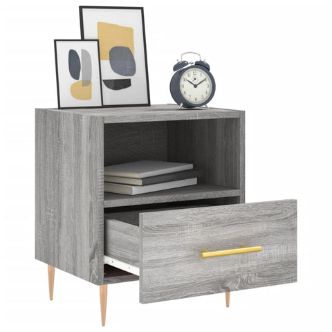 vidaXL Bedside Cabinet Grey Sonoma 40x35x47.5 cm Engineered Wood