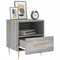 vidaXL Bedside Cabinet Grey Sonoma 40x35x47.5 cm Engineered Wood