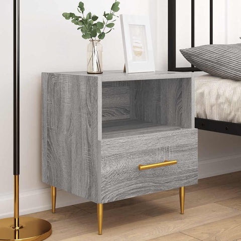 vidaXL Bedside Cabinets 2 pcs Grey Sonoma 40x35x47.5 cm Engineered Wood