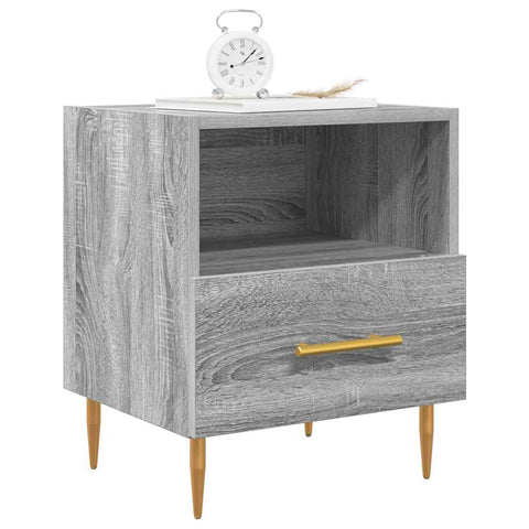 vidaXL Bedside Cabinets 2 pcs Grey Sonoma 40x35x47.5 cm Engineered Wood